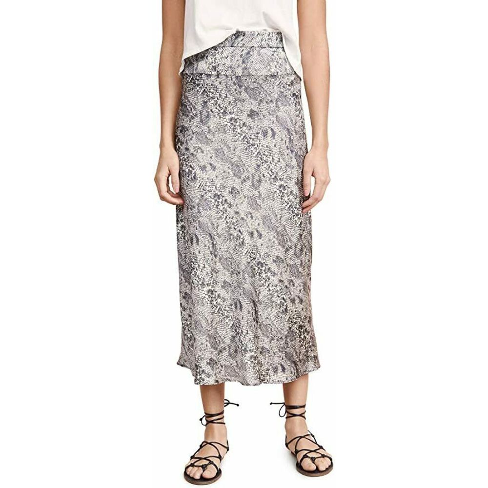 Free People Normani Bias Printed Midi Skirt Sz 12